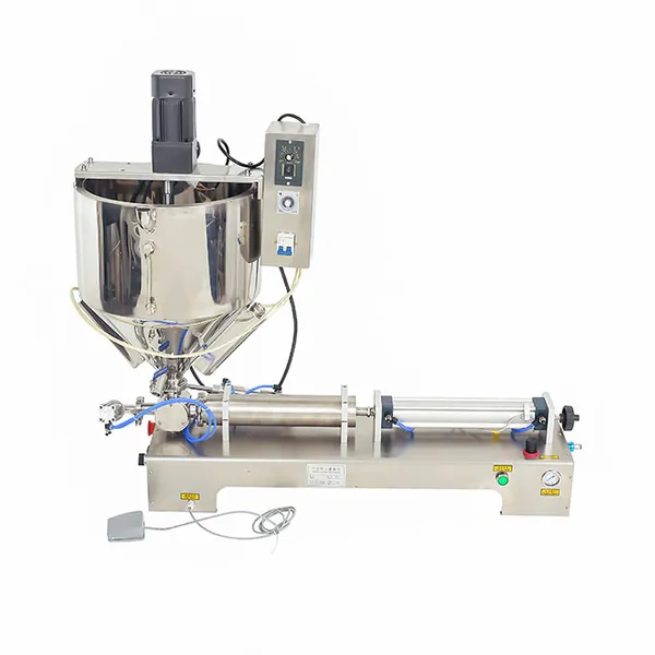 YH10003 Pneumatic horizontal filling machine with round heating mixer