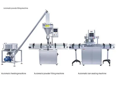 Automatic powder filling sealing machine line